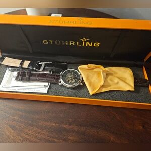 Stuhrling Leather Watch